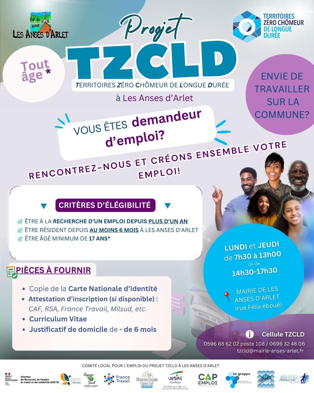 A la recherche d ‘un emploi sur la commune: Territoire Zéro chômeurs de Longue Durée TZCLD