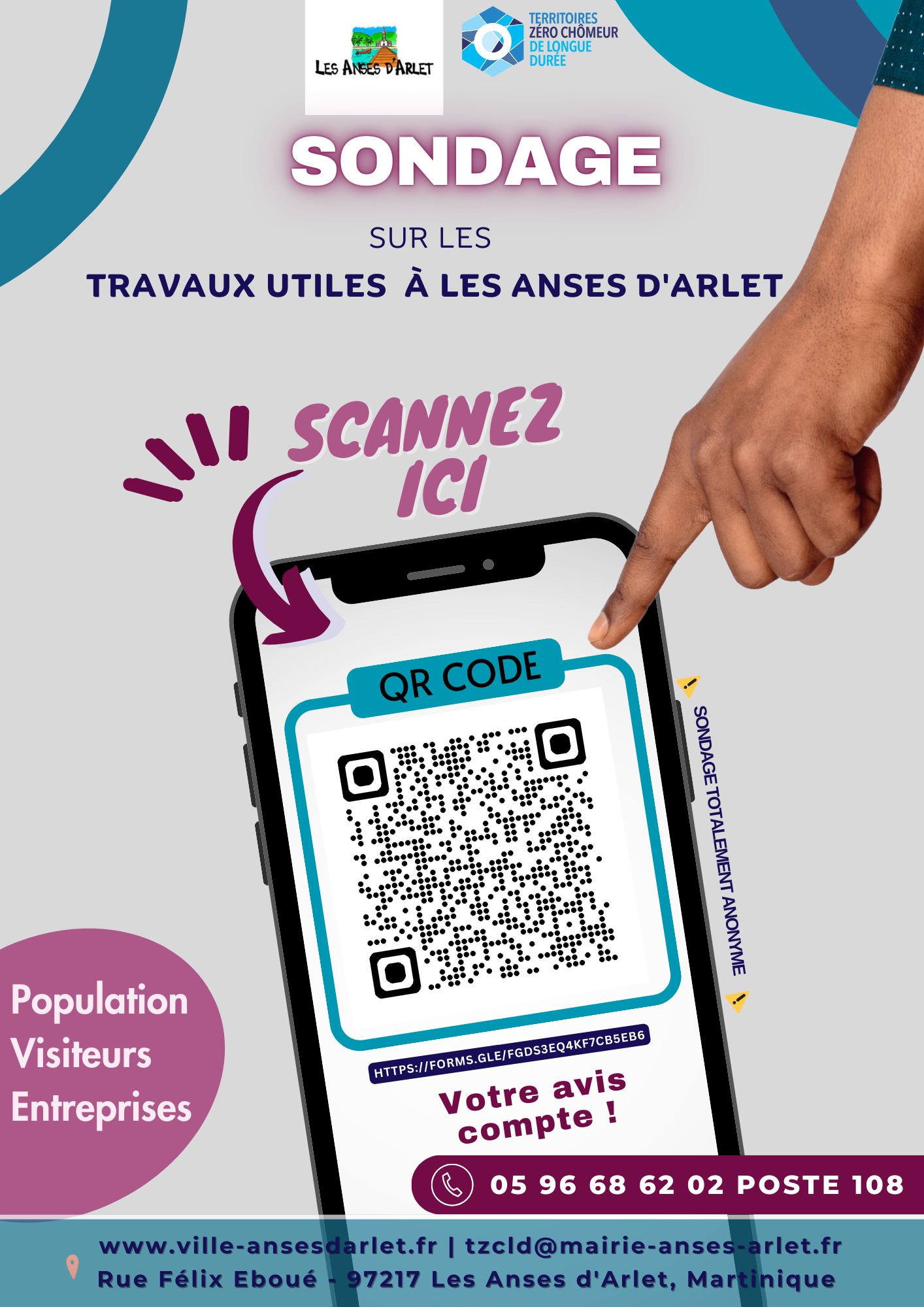 SOndage du projet Territoire Zéro Chômeurs de Longue Durée sur les travaux utiles du territoire